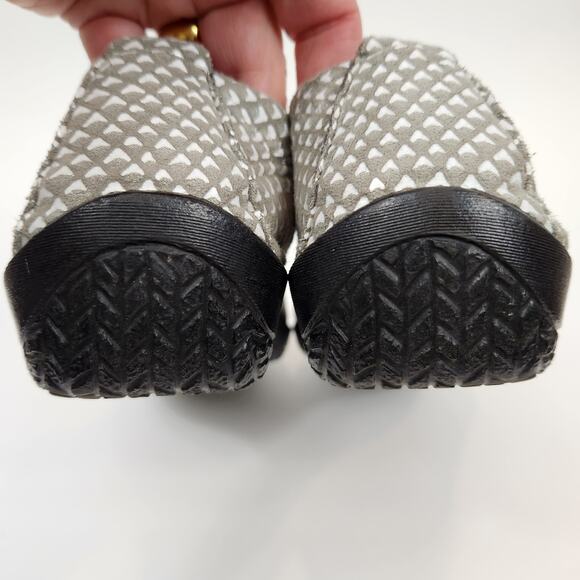 Arcopedico Women's Gray White Stretch Knit L15 Ballet Flats Size 38 - Picture 5 of 9